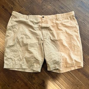 Izod Saltwater Relaxed Stretch Size 54 10.5" Inseam Flat Front Shorts